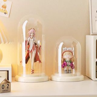 【臺灣公司貨】橢圓形展示盒 公仔展示盒 公仔收納盒 盲盒收納 泡泡瑪特 扭蛋盒玩 盲盒展示盒 壓克力展示盒 公仔盒