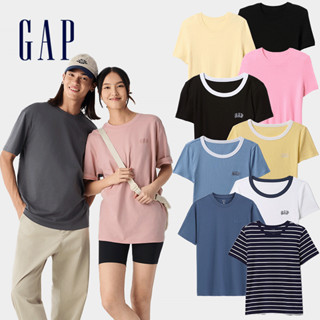 Gap 男女裝 Logo刺繡/純棉 圓領短袖T恤-多款任選(744771&727444&718877&725619)
