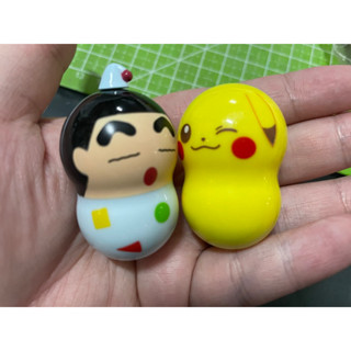 現貨 二手 Coonut 不倒翁 蠟筆小新 pokemon 皮卡丘 小公仔