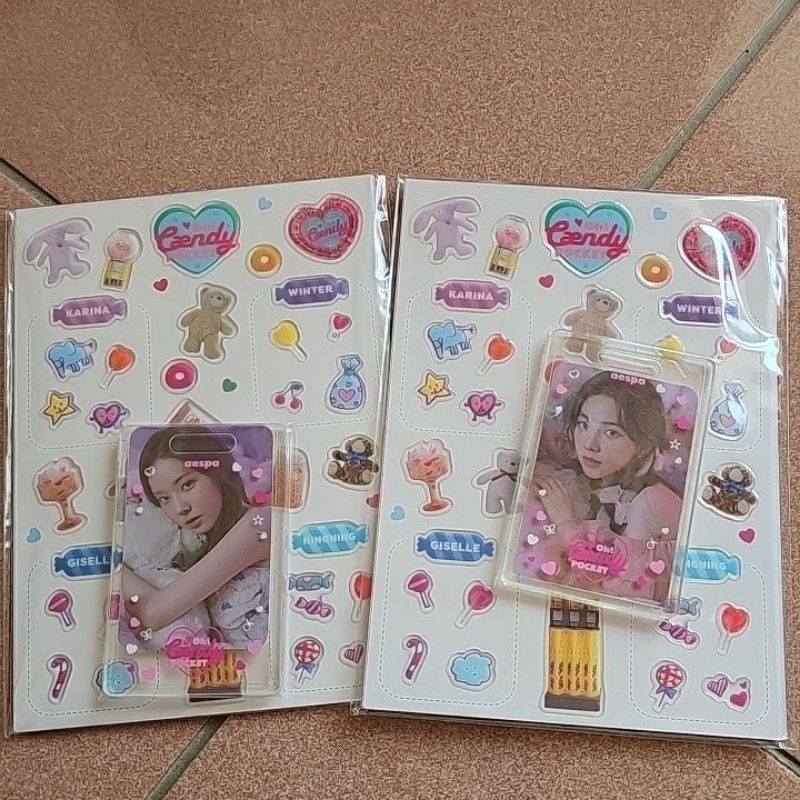 aespa Oh! Caendy Pocket 小卡 貼紙 Photocard Karina Winter