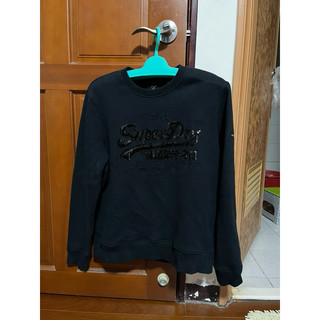 Superdry黑色亮片大學T (女）