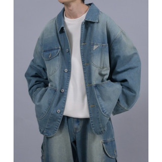 {The PAST} 現貨 Perushu denim jacket 牛仔 復古 外套 二手
