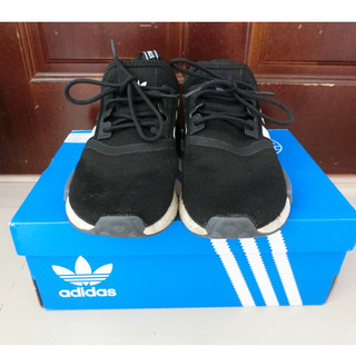 【adidas】NMD_R1 Primeblue (男女) US 5號 GZ9258黑色運動休閒鞋
