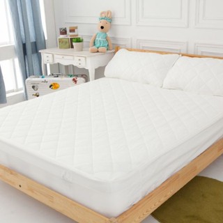 LAMINA 素色沁涼平單式保潔墊雙人