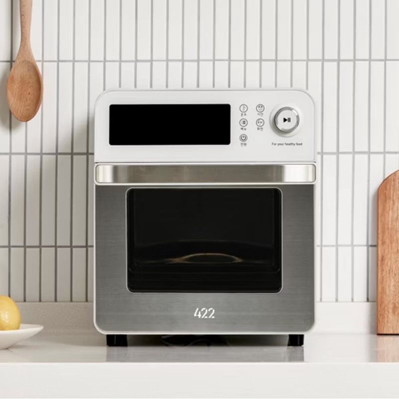 韓國 422Inc 13L 氣炸烤箱 超大顯示屏 全機不鏽鋼 氣炸鍋 烤箱 白色