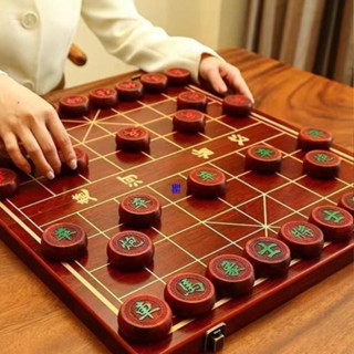 （小微精選小鋪）象棋 桌遊 象棋紅木中國象棋高檔實木帶棋盤豪華學生成人大號紅花梨象棋套餐