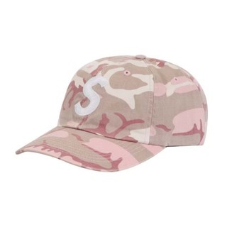 SUPREME PIGMENT PRINT S LOGO 6 PANEL 帽子 粉紅迷彩 SS25H24-PO