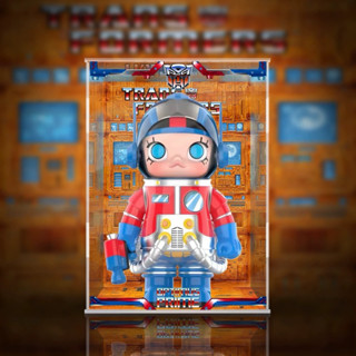 《Yao 挖寶趣》POP MART MEGA SPACE MOLLY 變形金剛 擎天柱 400% 設計師公仔 專用展示盒