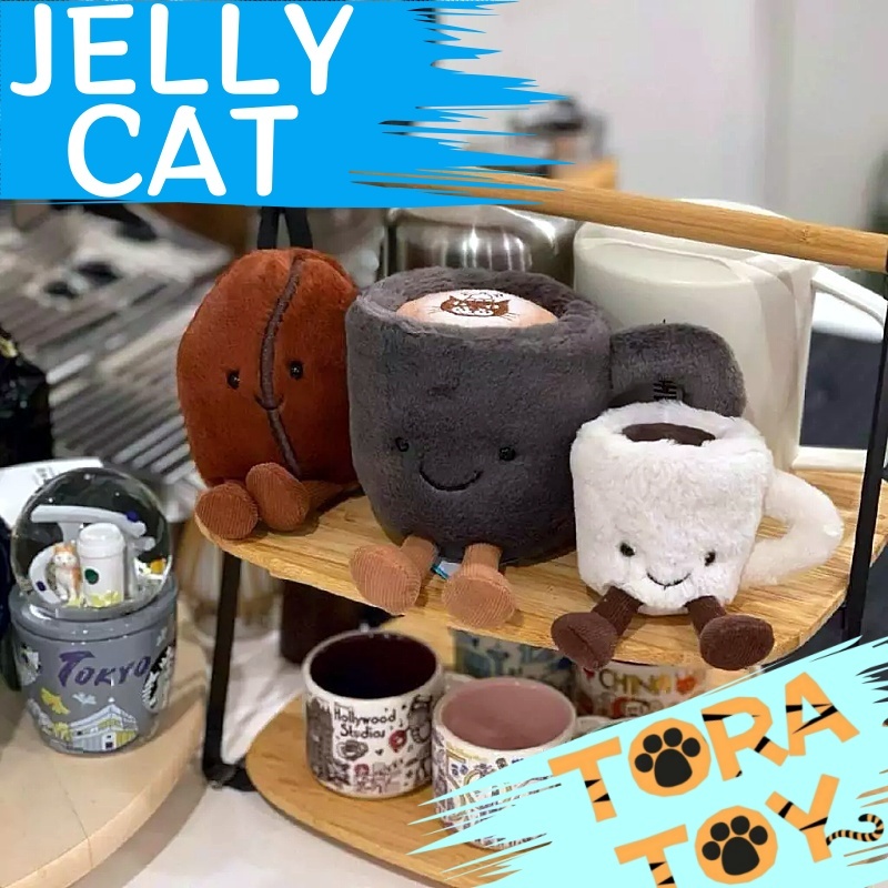 TORA🐯TOY 英國 jellycat 咖啡系列 咖啡杯 拿鐵杯 咖啡豆 咖啡杯包 粉色咖啡包 禮物 交換禮物 情人節