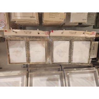 全新 新品上架 DAISO 大創 時尚簡約 金屬邊框 質感風格 2格 可站立 相框 展示 金色 銀色 居家擺飾 裝飾