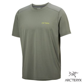 【ARCTERYX 始祖鳥】男 吸濕透氣 圓領短袖排汗衣 Cormac 登山上衣 T恤/糧草雜綠 X000009721