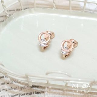 AHUA阿華有事嗎 雙層夾心水鑽耳夾 A0870 正韓 Ins風 時尚 氣質 百搭 耳夾 無耳洞 基本款
