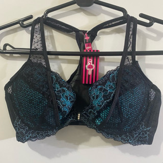波曼妮亞黑/粉/紫/藍色美背前扣式內衣70B/75B