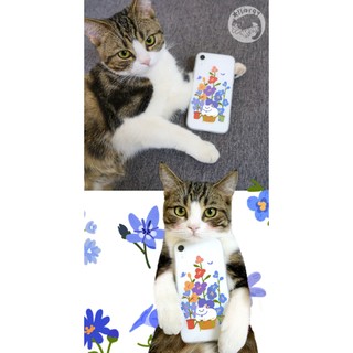 【獨賣賠售】iPhone 12 mini小白貓貓咪喵喵軟殼13 14 pro max防摔犀牛盾透明殼手機殼MagSafe
