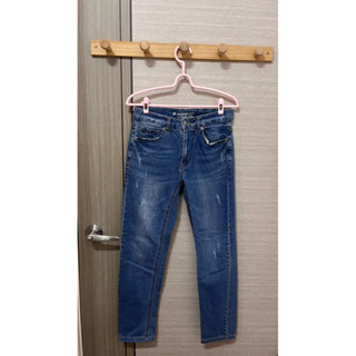 Hang Ten女裝 SKINNY FIT緊身丹寧鬆緊腰中腰長褲