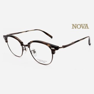NOVA H-5020 日本品牌眼鏡｜日系手工製作純鈦復古雙層眉框眼鏡 女生品牌眼鏡框【幸子眼鏡】