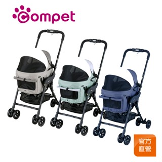 【Compet】milimili lite α 日本精品寵物手推車｜單手秒收 小型犬貓兩用｜輕巧好收納 小型犬用推車
