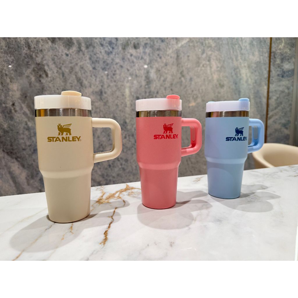 <現貨在台-免稅袋未拆>Stanley Quencher H2.0 保溫杯 附把手和吸管 14 盎司 保溫瓶 保溫杯
