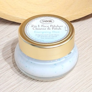 桃桃貓🌱 SABON 二合一臉部純淨磨砂膏15ml 薄荷 期限2026.10 ✅100%臺灣專櫃貨（有中文標籤）