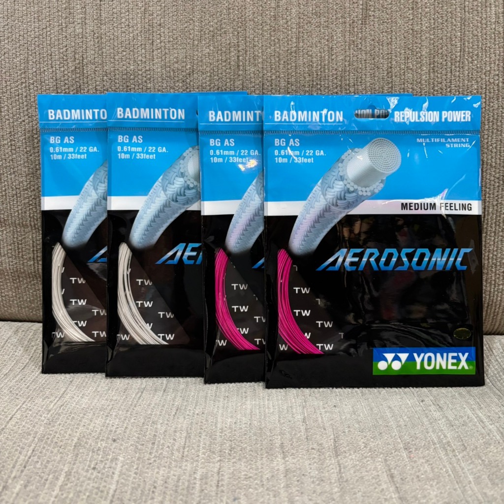 《奧神體育》YONEX 優乃克 AEROSONIC BGAS AS 高反彈力 攻擊音 羽球線