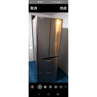二手中古日立385公升4門變頻冰箱，但缺製冰機，保固3個月，型號RF-400P，請看照詢問大戶藥師
