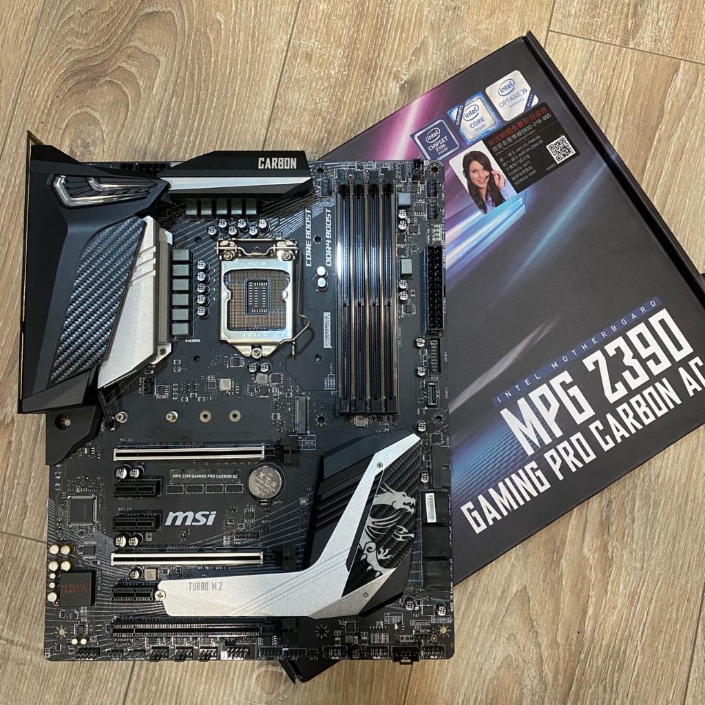 玩家精品 微星MSI MPG 電競Z390 GAMING PRO CARBON AC LGA1151八九代intel