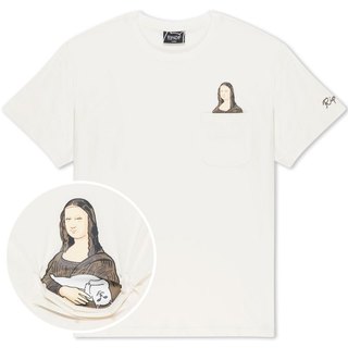 RIPNDIP 中指貓 RNDSPR25154 NERMALISA POCKET TEE 口袋 短T (骨白色)