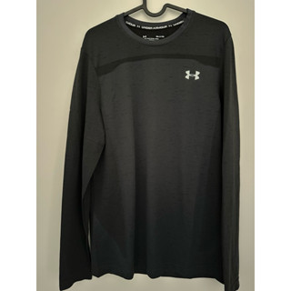 Under Armour 男 長袖上衣 圓領 運動上衣 S