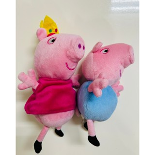 正版 Peppa pig 粉紅豬小妹 佩佩豬絨毛娃娃 喬治 99%新 19cm 24cm