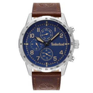 timberland 天柏嵐 tdwgf0055401 三眼日期星期指標腕錶 皮帶 藍面 44mm