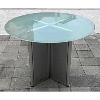 【樂居二手傢俱館】中古全新傢俱 家電買賣 *E100209AJJE 玻璃桌* 餐桌滿千送百豐富喜悅 新竹臺北彰化