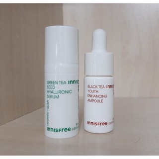 Innisfree 綠茶籽玻尿酸保濕精華10ml/紅茶極致修護安瓶7ml 保養旅行小樣 (效期:2026/10以後)