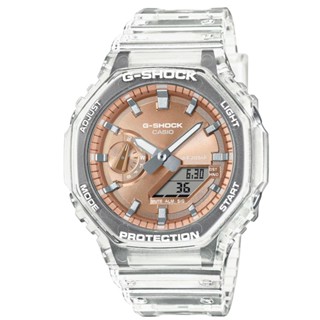 【CASIO】卡西歐 G-SHOCK 果凍運動電子錶-香檳金色 GA-2100BM-7A5 臺灣卡西歐保固一年