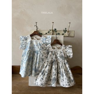 thelala 方領蕾絲花卉洋裝｜女童洋裝 兒童洋裝 寶寶洋裝 嬰兒洋裝 韓國童裝