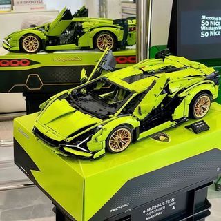 相容樂高LamBorghini蘭博基尼跑車積木 LEGO拚裝汽車模型 拼砌跑車玩具 1:14/1:8復刻跑車玩具積木擺件