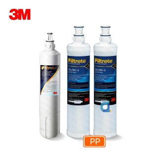 3M 3US-F003-5高密度活性碳濾心搭 3RS-F001-5 SQC前置PP替換濾心2支 (共3支)