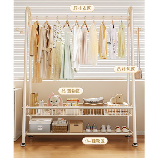 QQ❤創意小品~［臺灣現貨+預購］多功能衣物掛架 帽子架 玄關外套掛架 包包架 鞋架 碳鋼加厚落地架 曬衣架 置物架