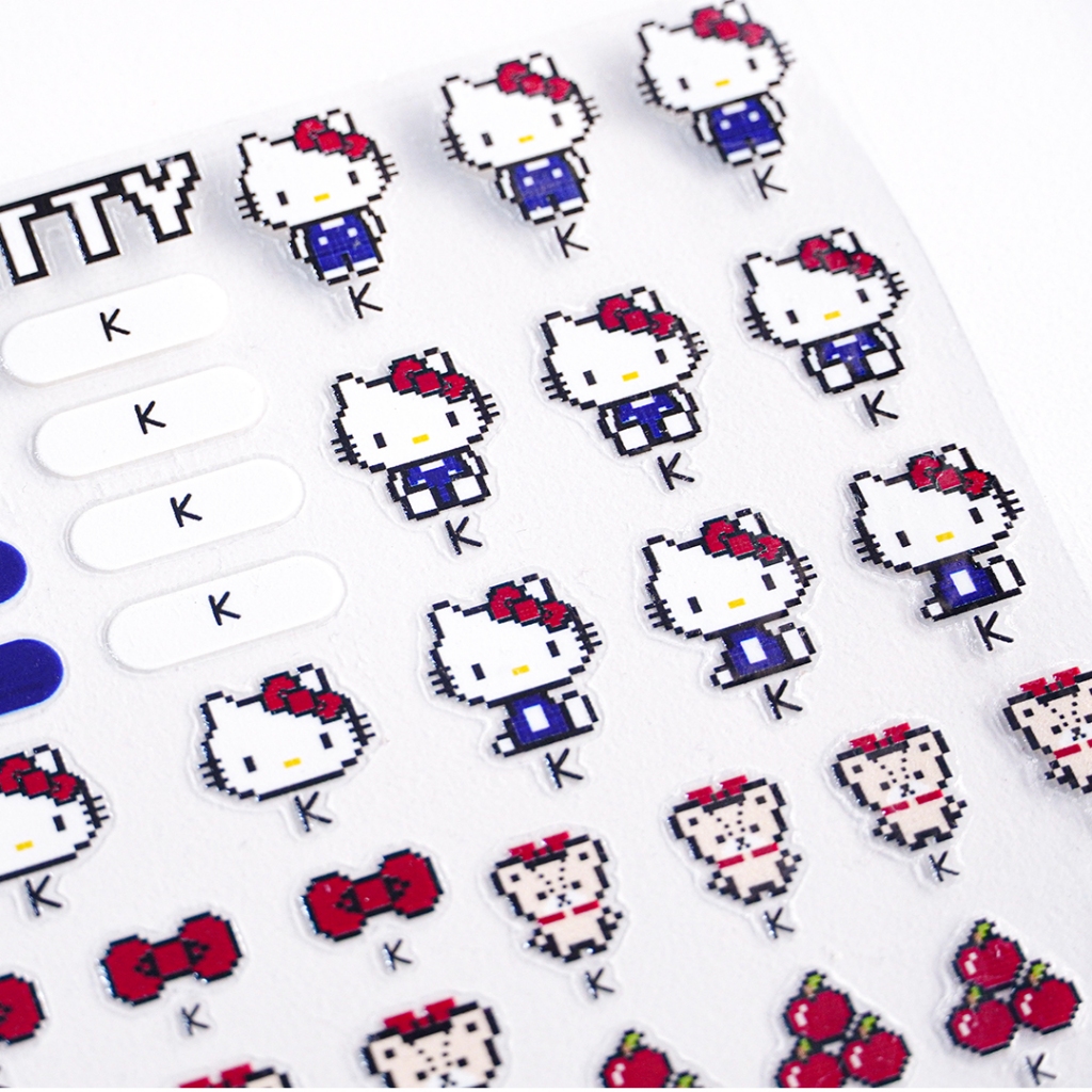 三麗鷗 Hello Kitty 防水姓名貼 正版聯名 客製化水晶貼紙 A5 A6 幼兒園開學 水壺奶瓶餐具 姓名貼紙