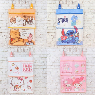 三麗鷗 Sanrio Hello Kitty 美樂蒂 迪士尼 史迪奇 小熊維尼 透明掛袋 掛勾收納袋 收納掛袋