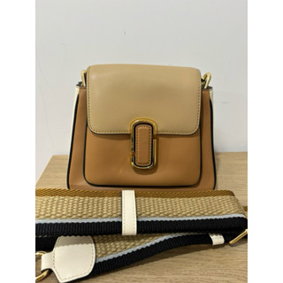 MARC JACOBS THE J MARC CHAIN牛皮撞色 斜揹包