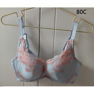 全新 思薇爾 蕾絲 包覆 女內衣80C(36C)淡藍