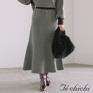 Te chichi 質感橫紋鬆緊腰設計魚尾裙(0F000143610)