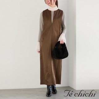 Te chichi 尼龍船領無袖連身洋裝(0F000170010)