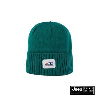 JEEP 山形品牌LOGO亮彩毛帽-綠色
