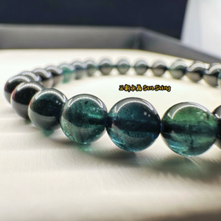 藍碧璽 寶石手鍊 純天然罕見 高品質 藍碧璽 藍綠碧璽 碧璽 tourmaline🌠三新水晶🌠