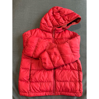二手 uniqlo 紅色極輕羽絨外套 110cm