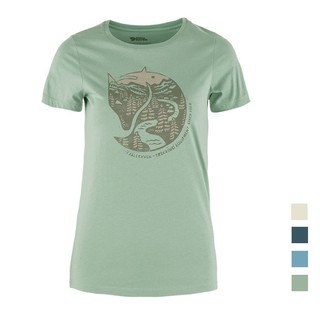 【Fjallraven 北極狐】Arctic Fox T-shirt 女有機棉T恤 小狐狸短袖上衣 89849