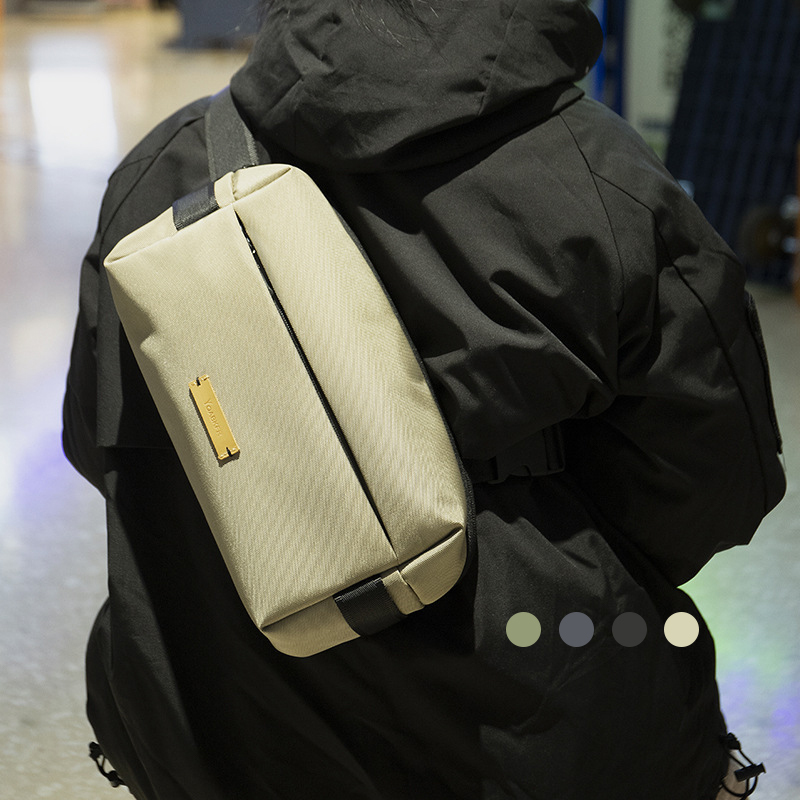 【好用強推！】日系簡約防刮斜背包 多夾層好收納側背包 Switch外帶便攜包 出國旅遊機場輕便小包