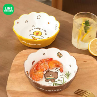 Line friends 水果沙拉甜品陶瓷碗