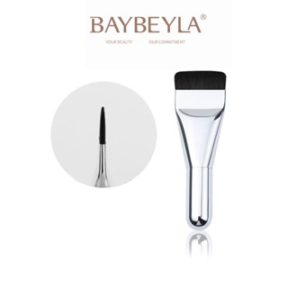 BAYBEYLA 貝貝拉 MINI一字型無痕粉底刷【隔日到貨】超薄軟毛一字粉底刷 粉底刷 粉底 平頭刷 一字刷 粉底液刷